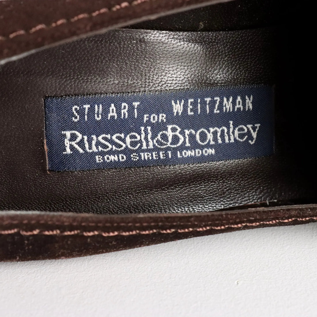 Stuart Weitzman Mocassins Vintage Suede Leather UK Size 3,5 1990s