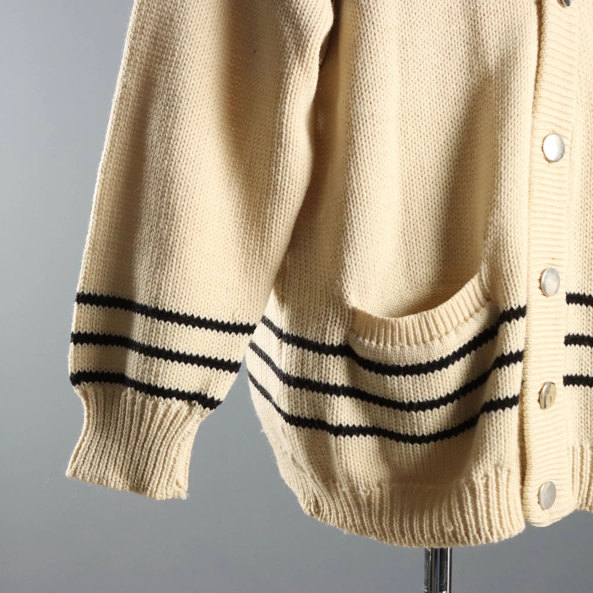 Valentino Men's Wool Cardigan Pure Wool UK Size 40 1980s-1990s