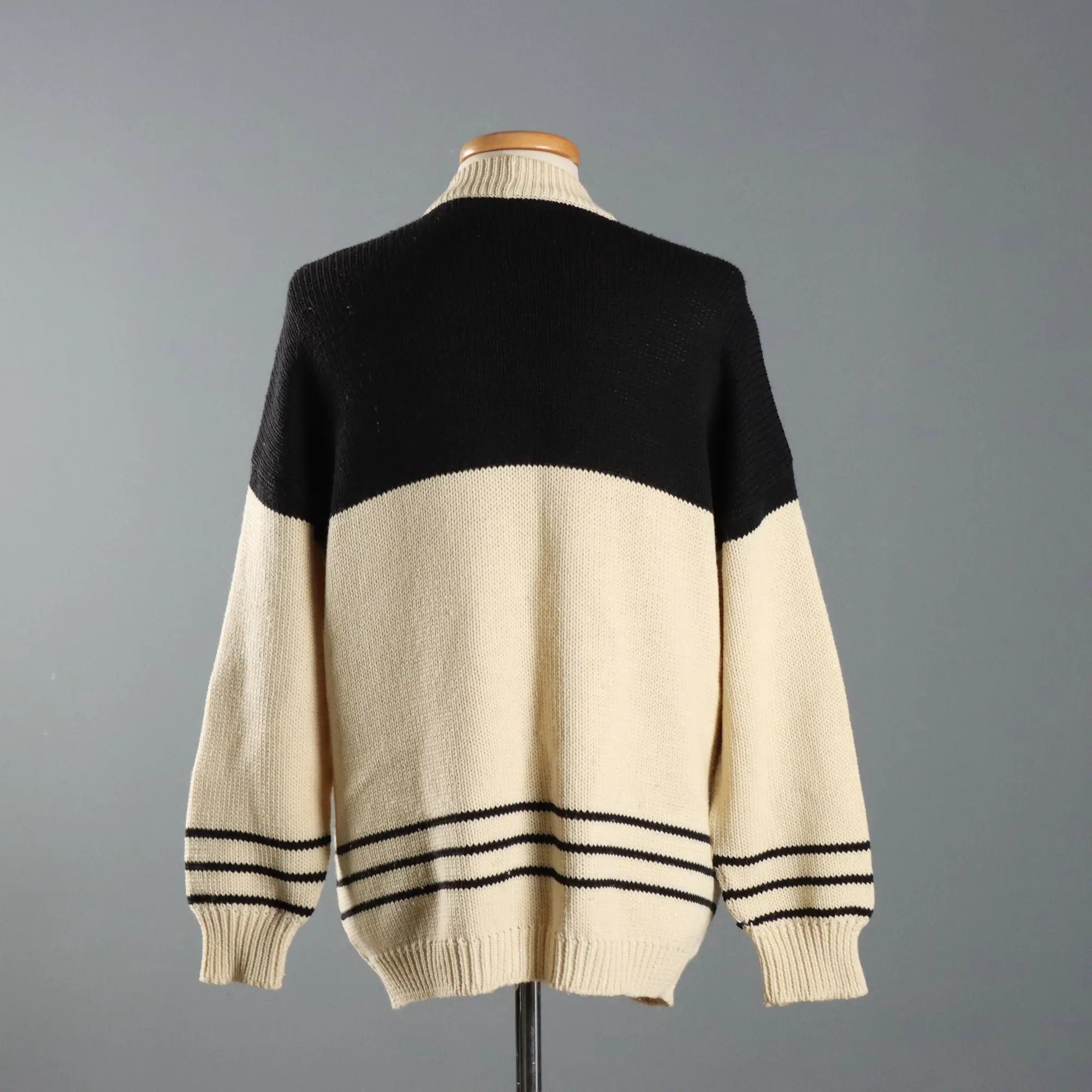 Valentino Men's Wool Cardigan Pure Wool UK Size 40 1980s-1990s