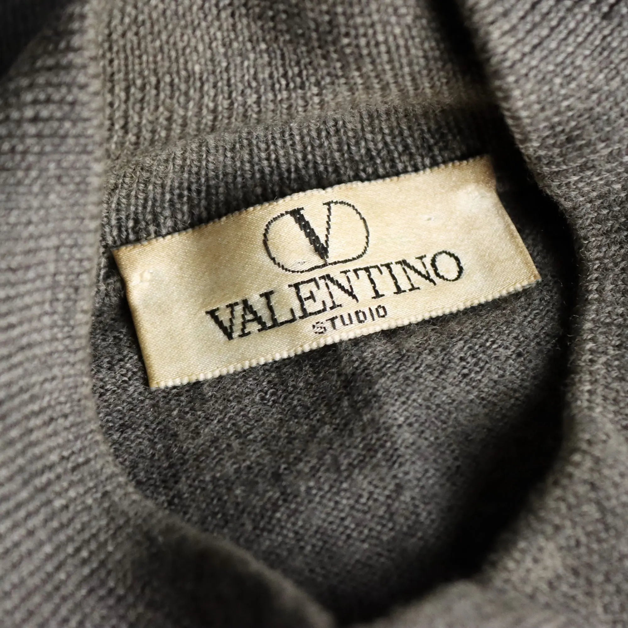 Valentino Men's Sweater Merinos Wool UK Size 38 Italy 1990s
