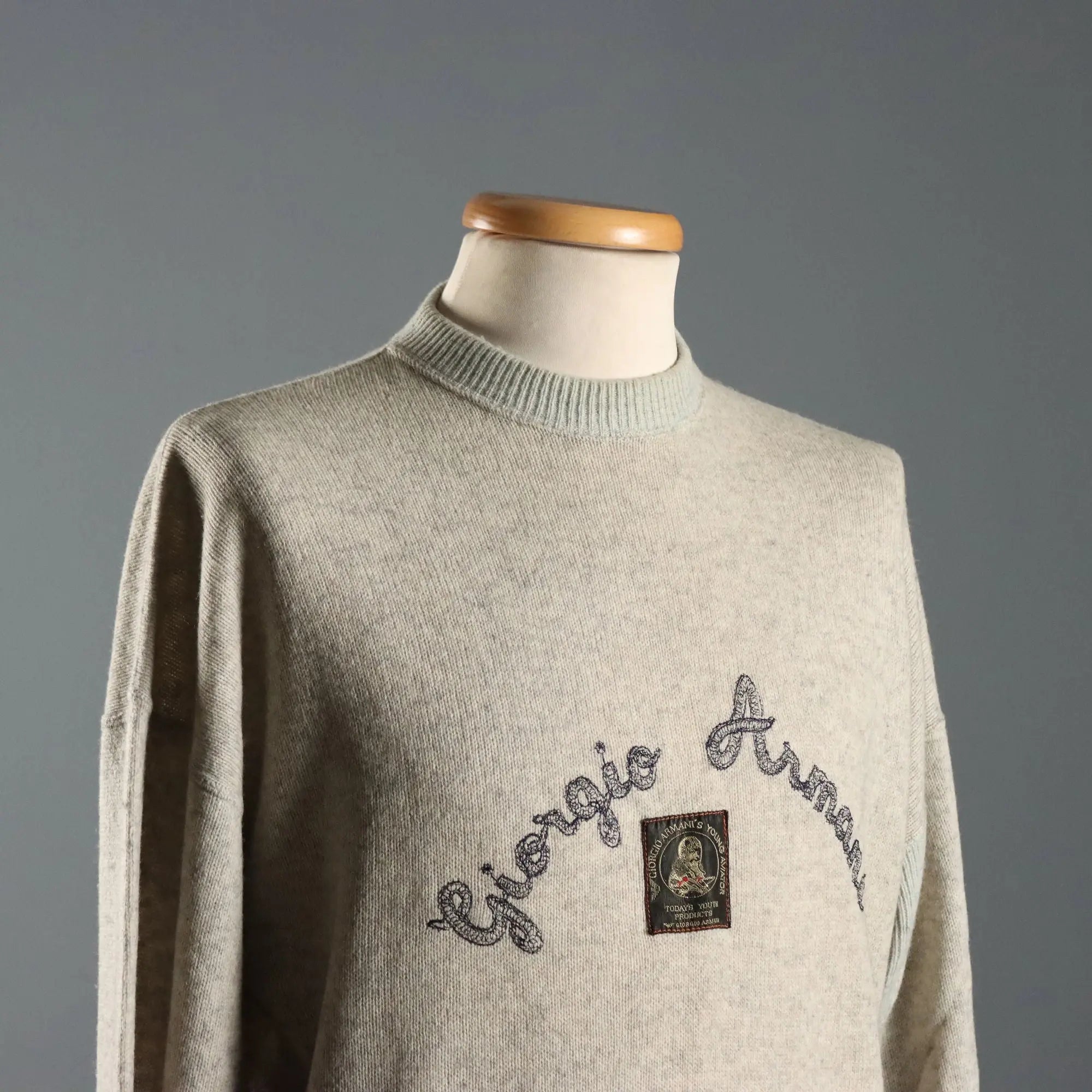 Giorgio Armani Wool Sweater Wool UK Size 10/12 1980s-1990s