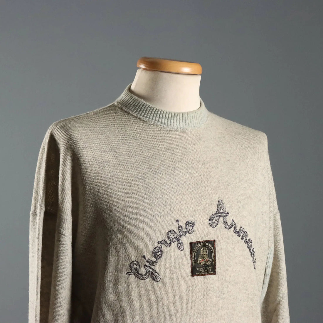 Giorgio Armani Wool Sweater Wool UK Size 10/12 1980s-1990s