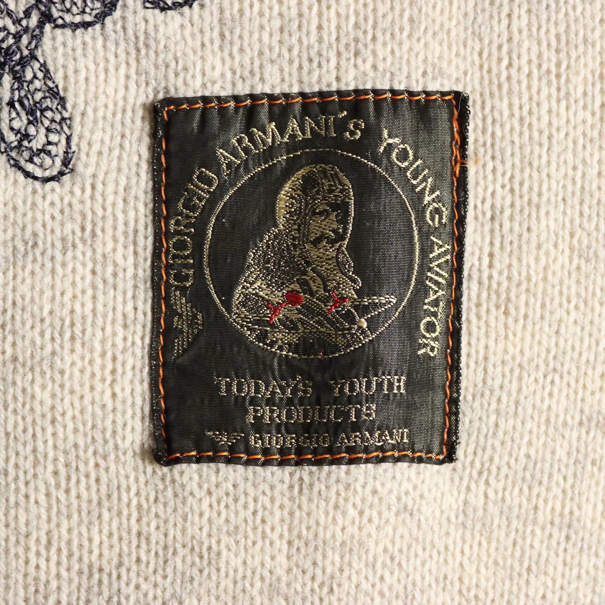 Giorgio Armani Wool Sweater Wool UK Size 10/12 1980s-1990s