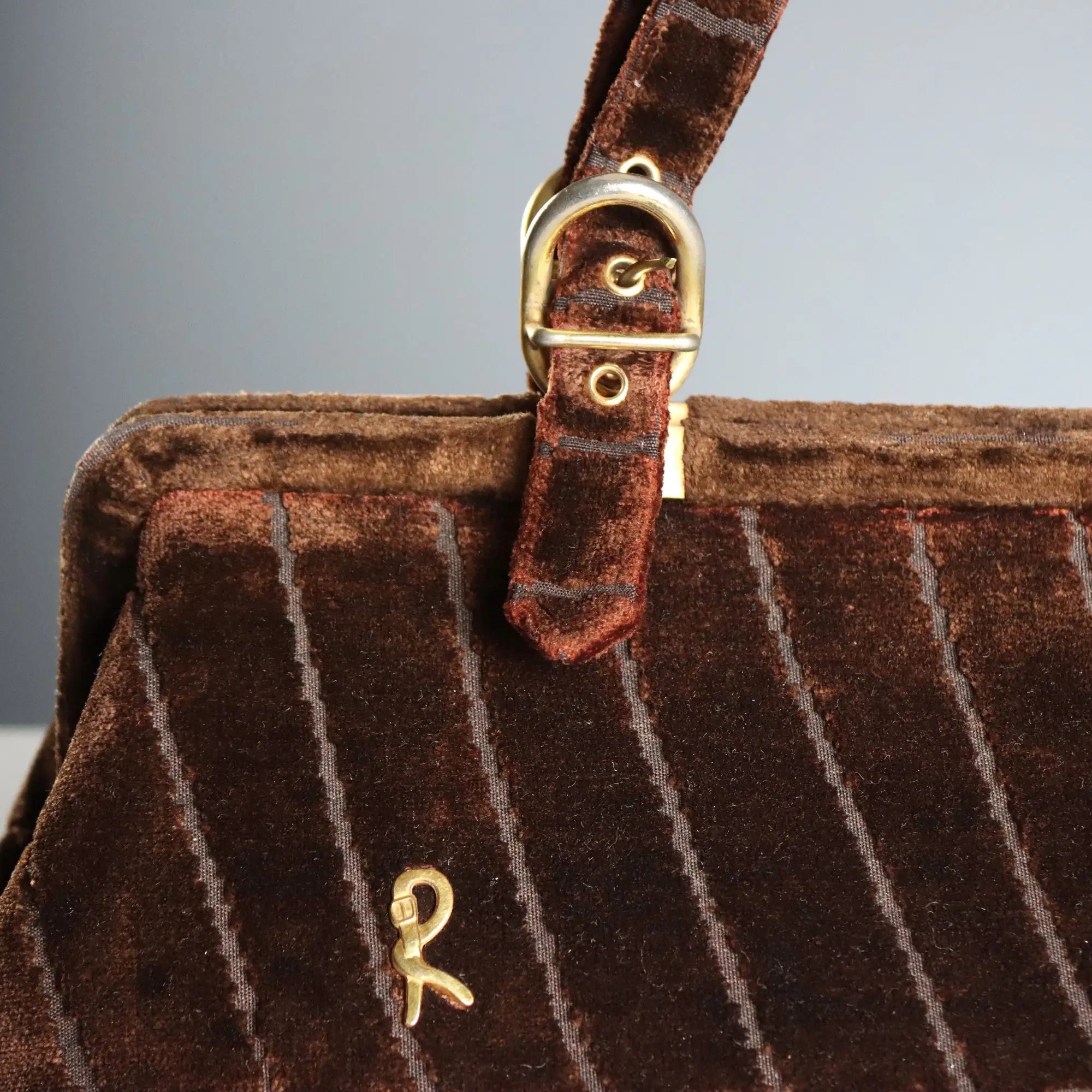 Vintage Bag Roberta di Camerino Velvet Italy 1960s