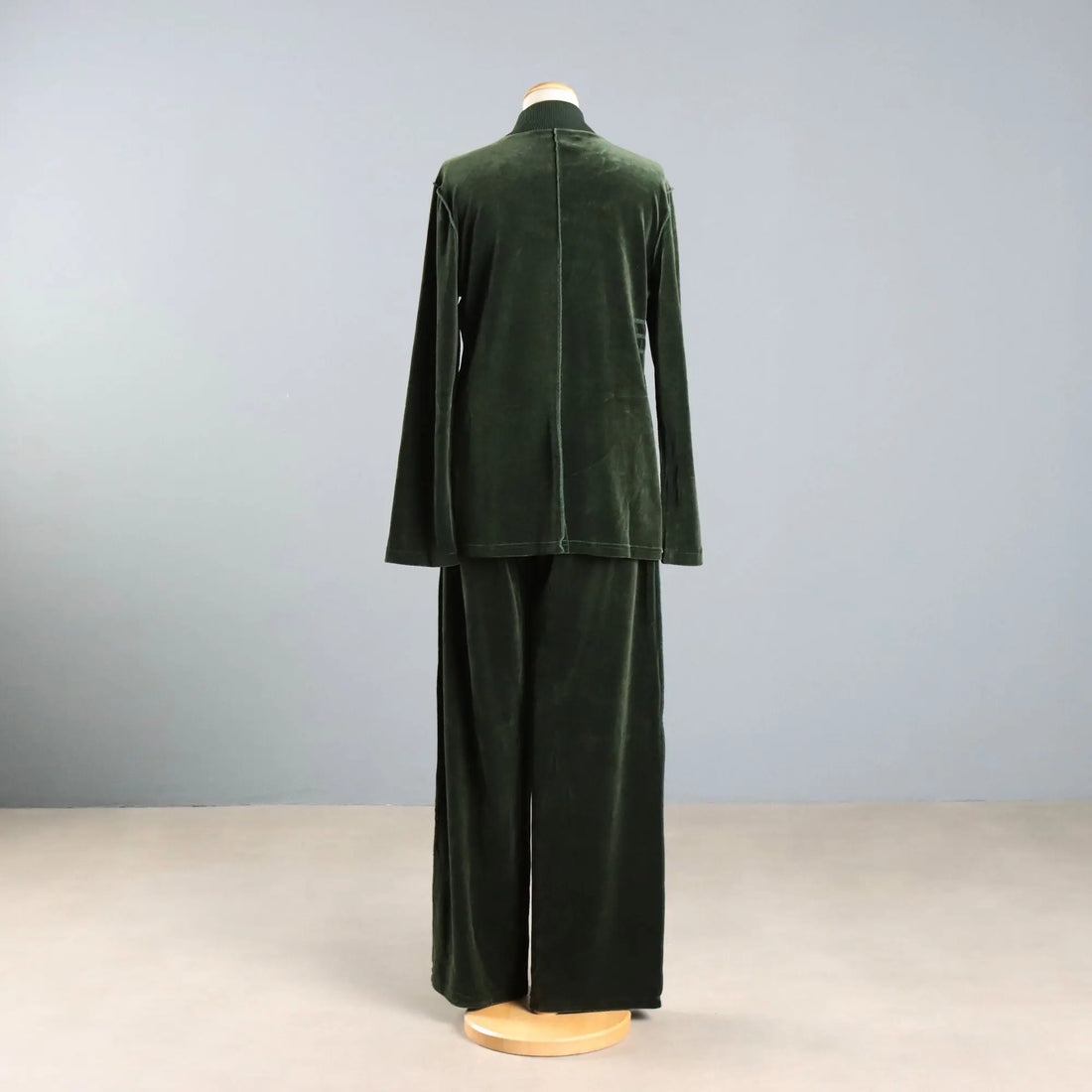 Dark Green Sonia Rykiel Sweatshirt Jumpsuit UK Size 14 1990s
