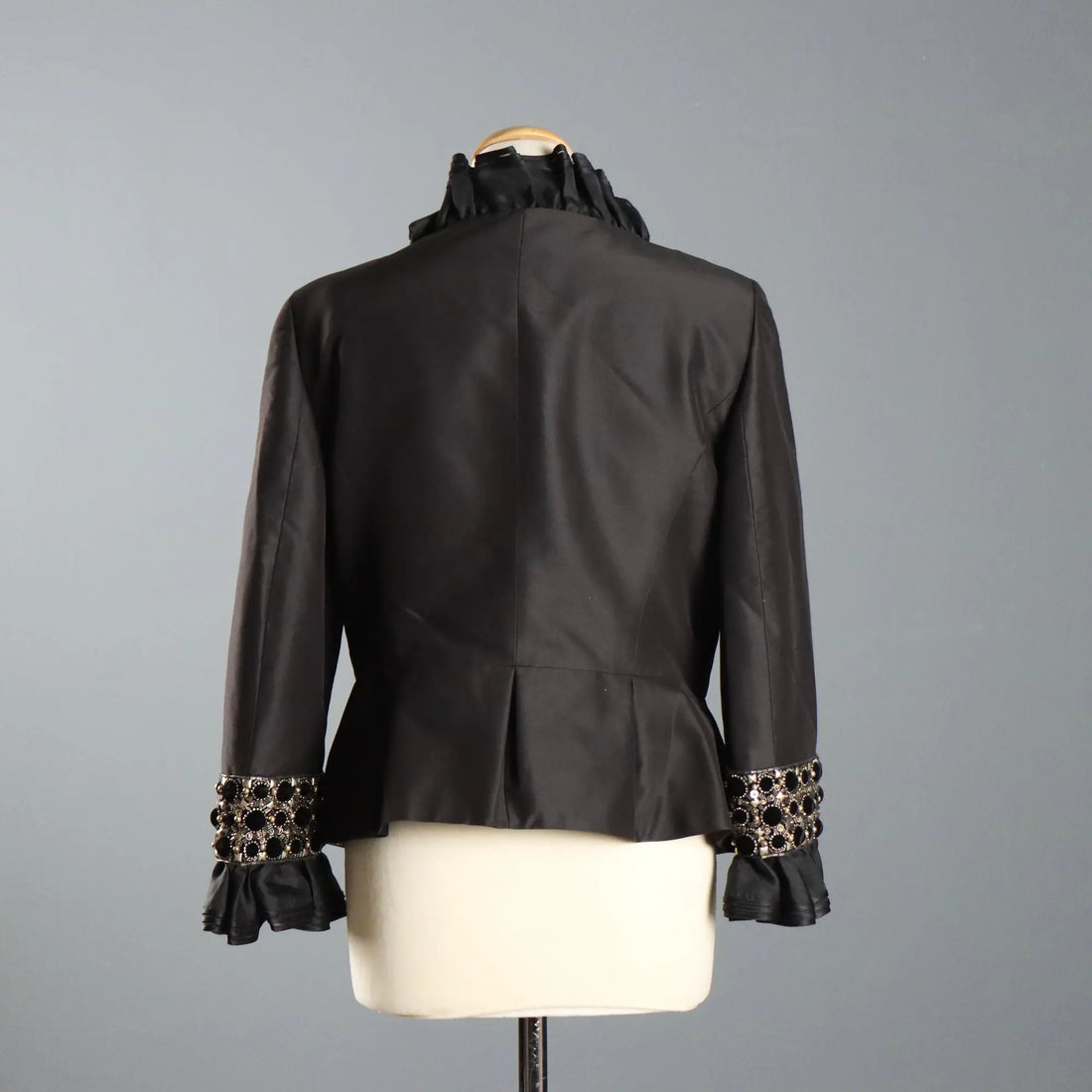 Escada Vintage Jacket Silk Velvet UK Size 12 Germany 1990s