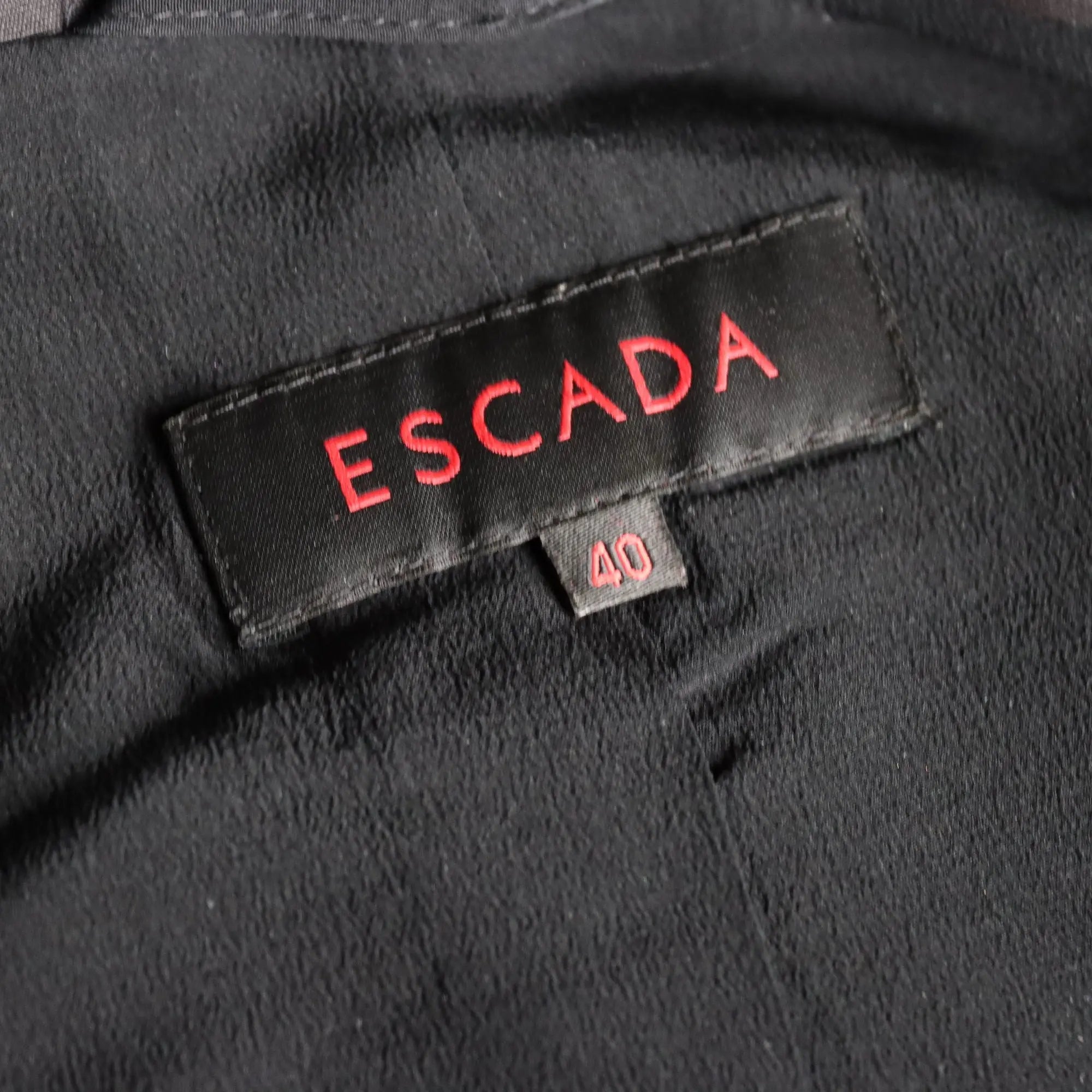 Escada Vintage Jacket Silk Velvet UK Size 12 Germany 1990s