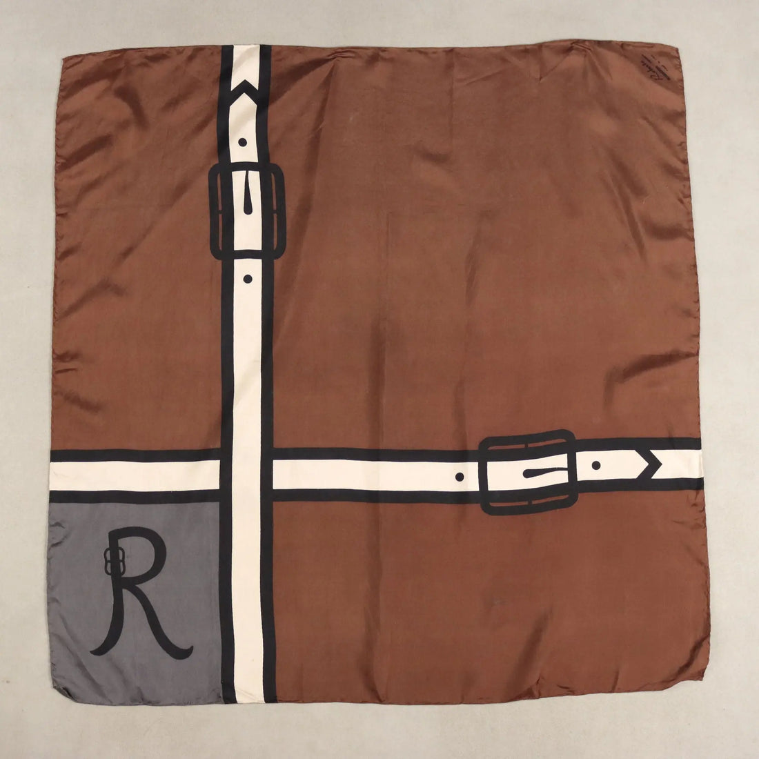 Roberta di Camerino Vintage Silk Scarf Italy 1960s-1970s