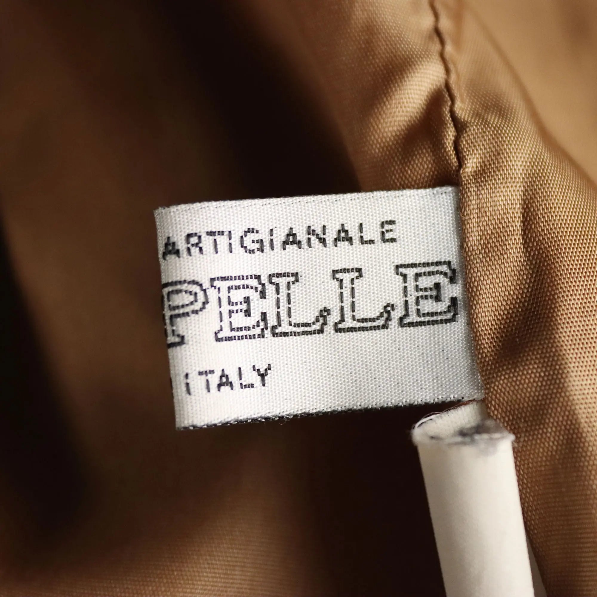 Cognac Suede Jacket Serapian UK Size 14 Italy 1980s-1990s