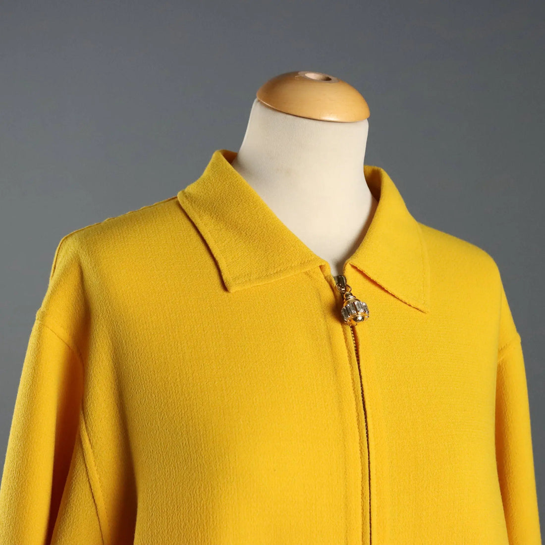 Genny Vintage Skirt Yellow Wool UK Size 14 Italy 1990s