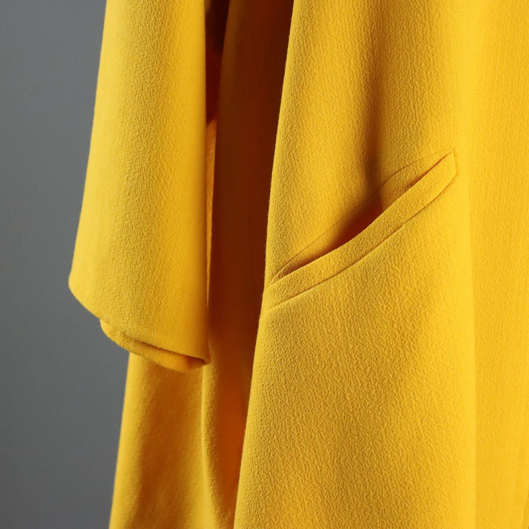 Genny Vintage Skirt Yellow Wool UK Size 14 Italy 1990s