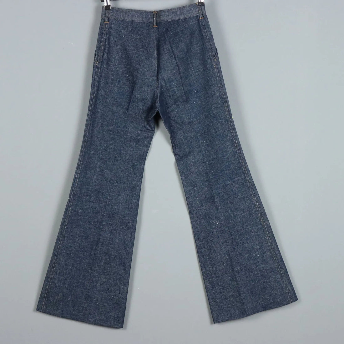 Vintage Jeans Embroidered Cotton UK Size 10 Italy 1970s