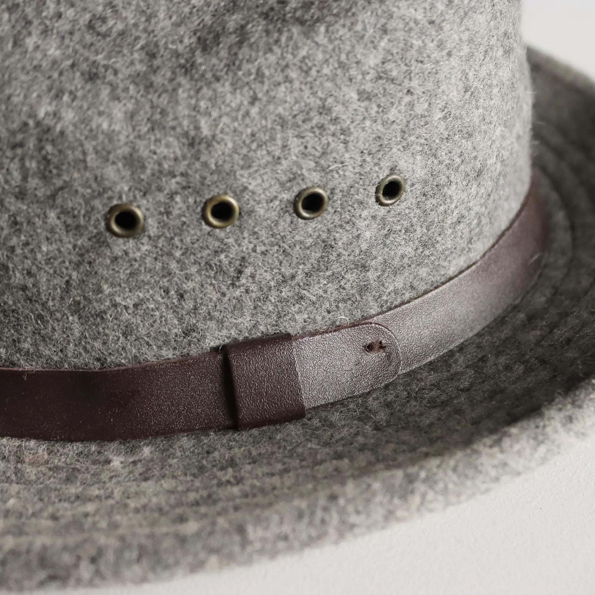 Filson Gray Wool Fedora Hat UK Size 7 Grey Wool United States 1980s-90s