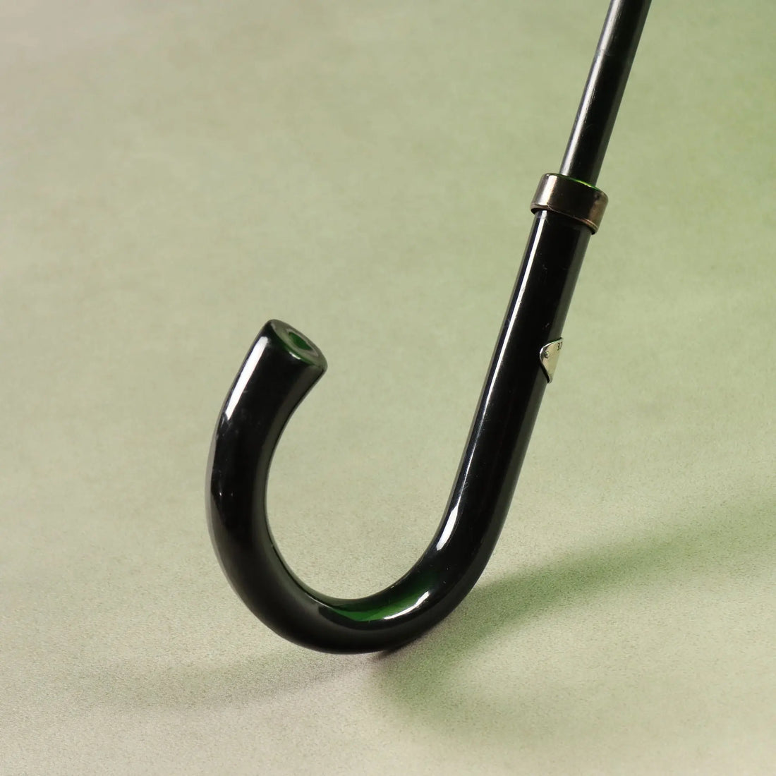 Versace Vintage Umbrella Neon Green with Monogram Italy 1980s 