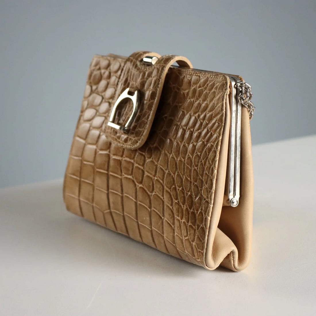 Saddler's Vintage Handbag Leather Italy 1970s-1980s