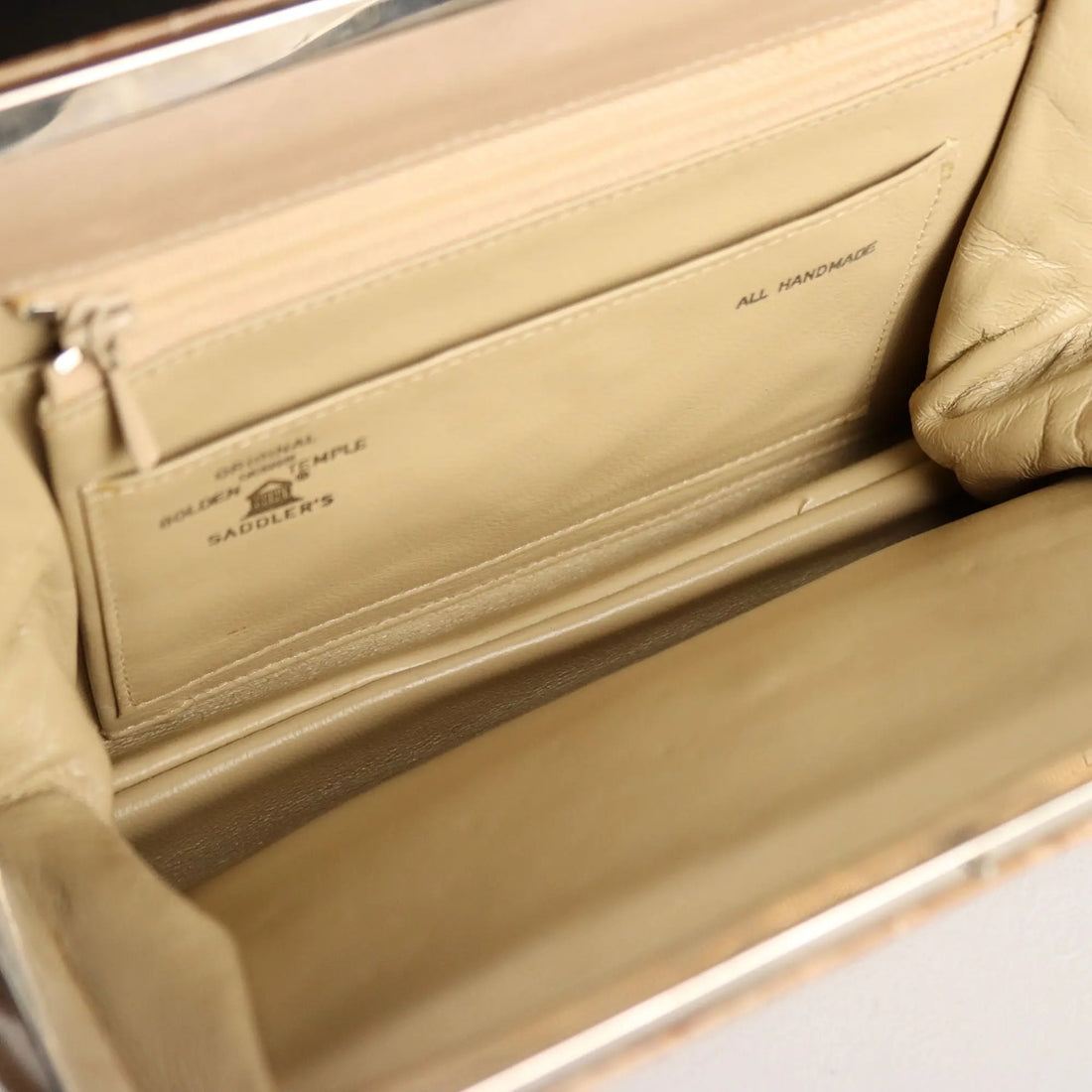 Saddler's Vintage Handbag Leather Italy 1970s-1980s