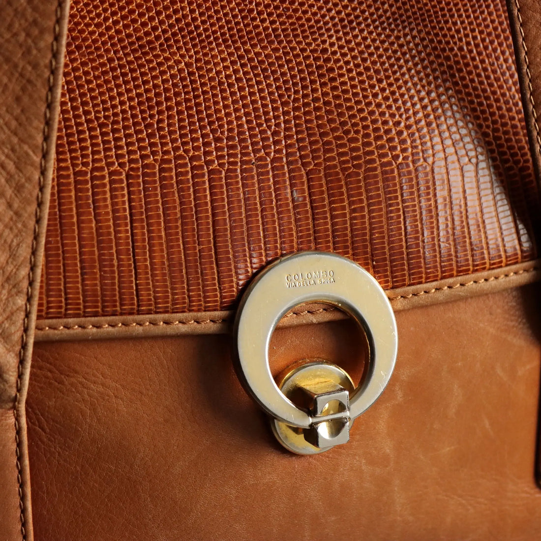 Colombo Via Della Spiga Shoulder Bag Leather Italy 1980s