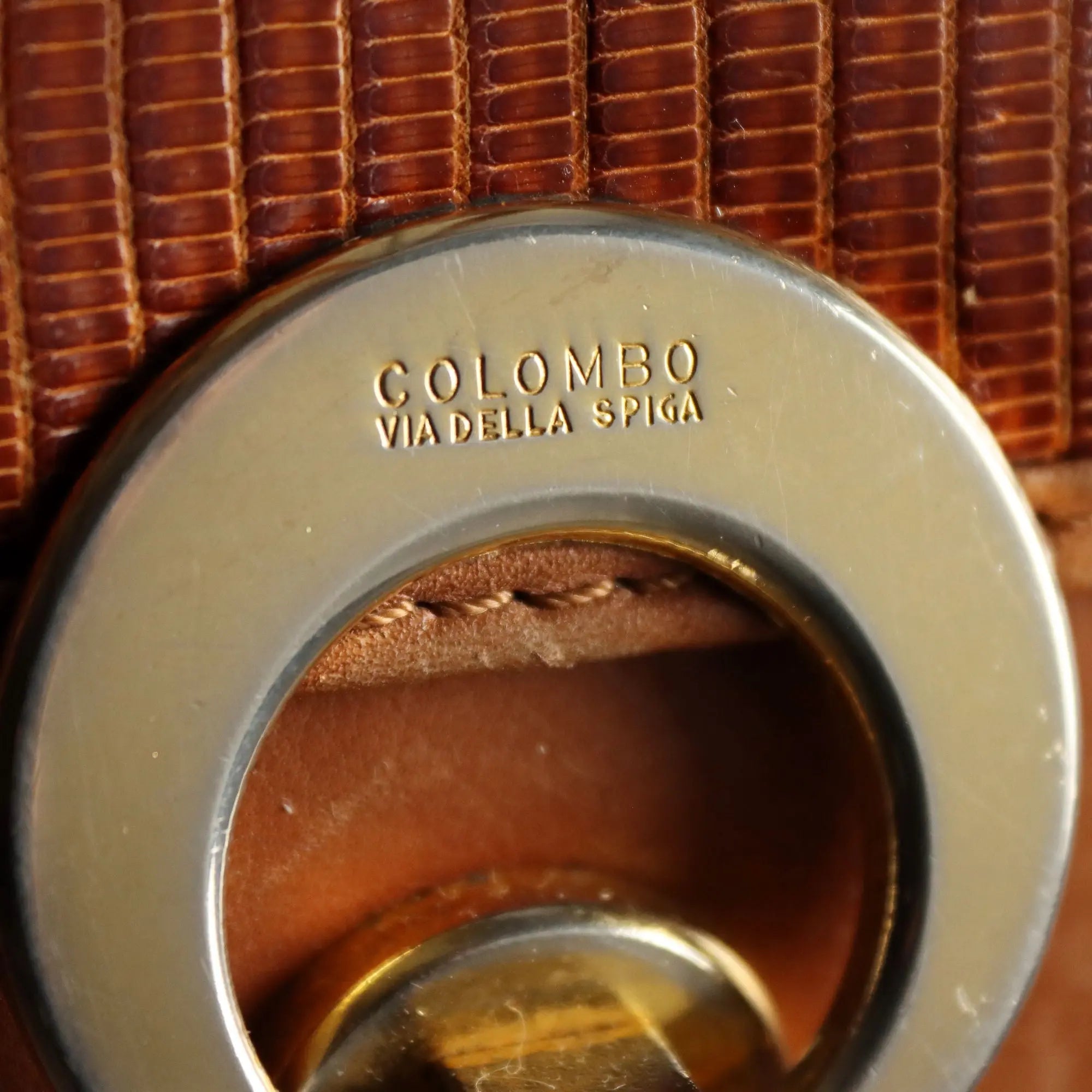 Colombo Via Della Spiga Shoulder Bag Leather Italy 1980s