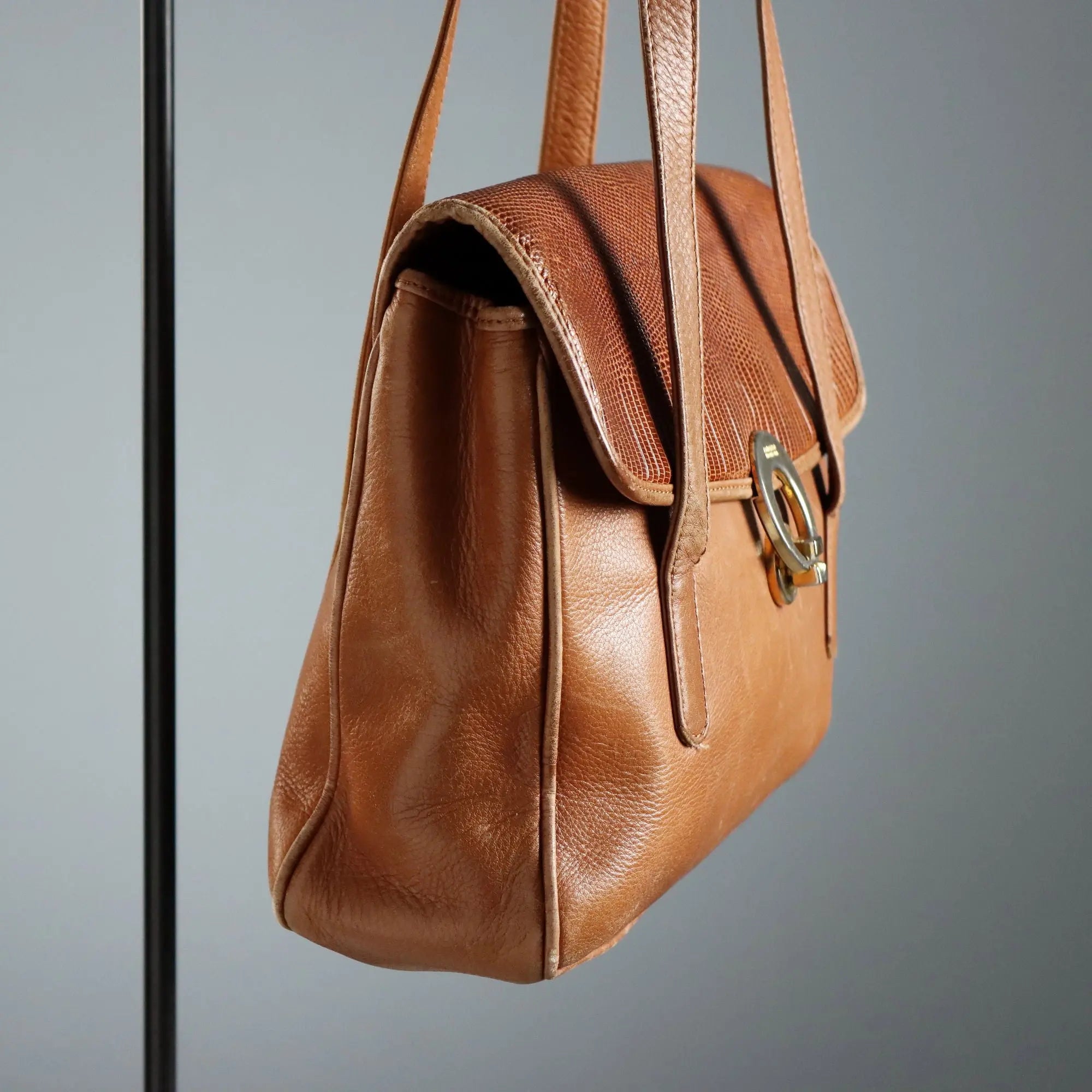 Colombo Via Della Spiga Shoulder Bag Leather Italy 1980s