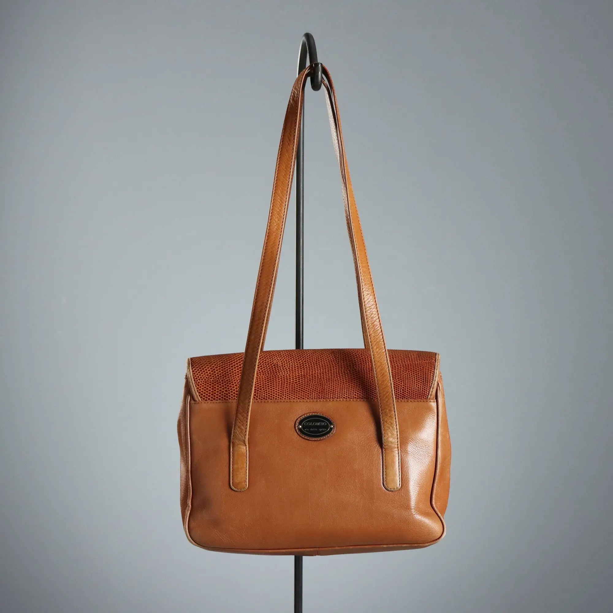 Colombo Via Della Spiga Shoulder Bag Leather Italy 1980s
