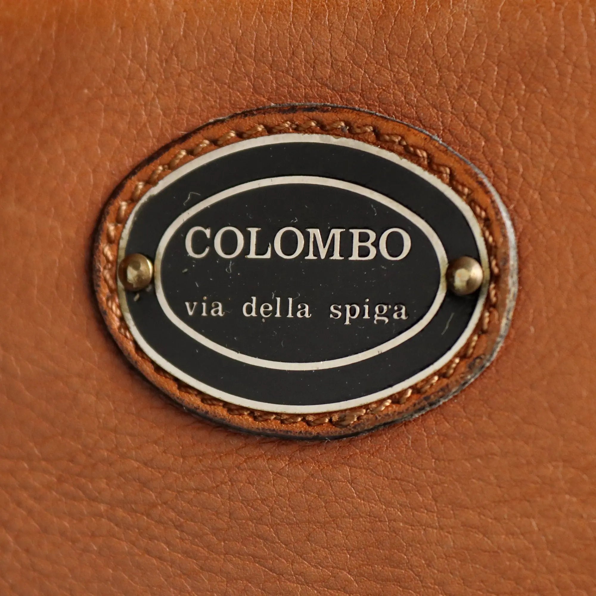Colombo Via Della Spiga Shoulder Bag Leather Italy 1980s