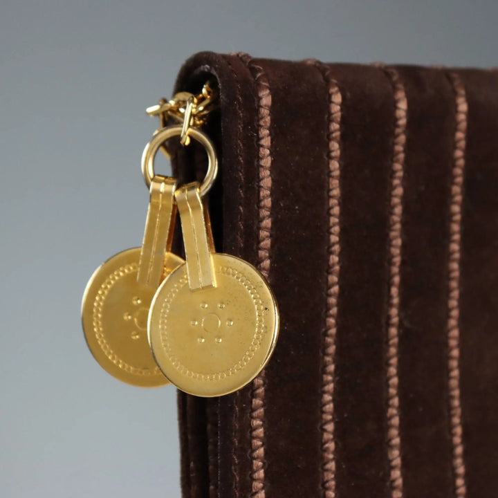 Vintage Rodo Handbag Brown Leather Italy 1970s-1980s