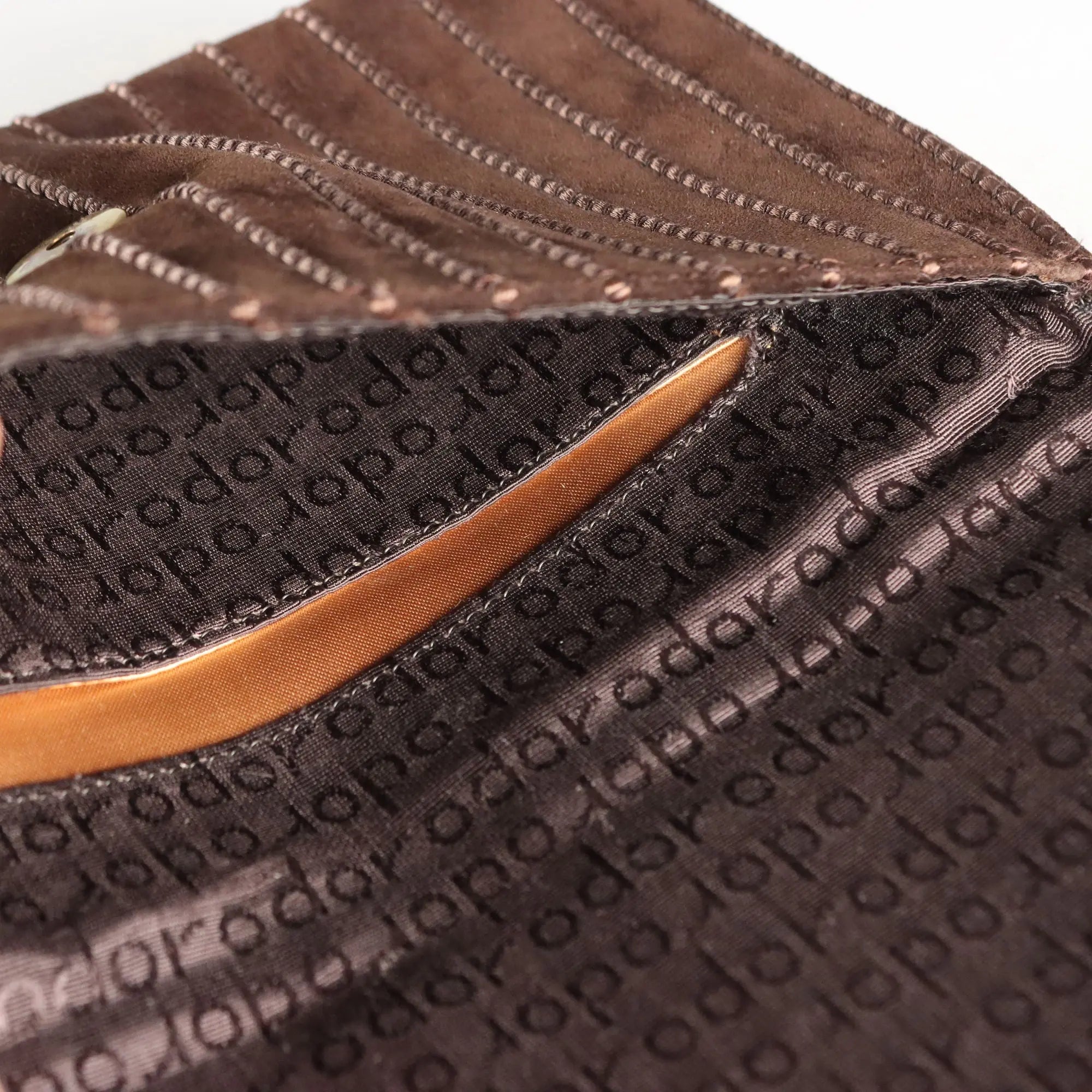 Vintage Rodo Handbag Brown Leather Italy 1970s-1980s