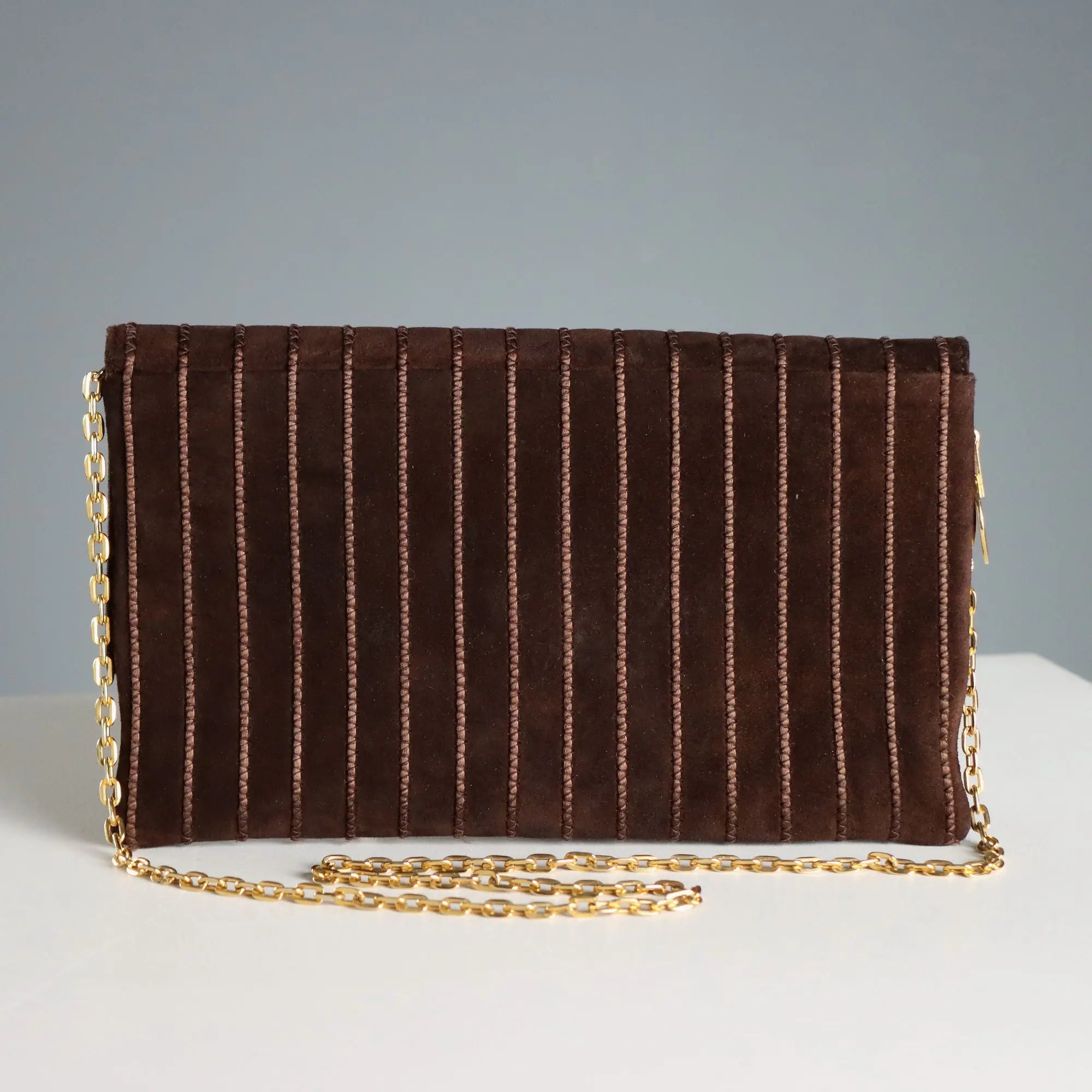 Vintage Rodo Handbag Brown Leather Italy 1970s-1980s