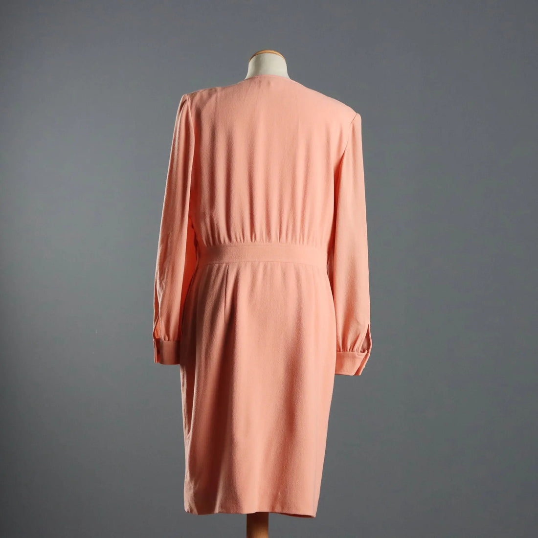 Valentino Chemisier Dress Wool UK Size 12 Italy 1980s