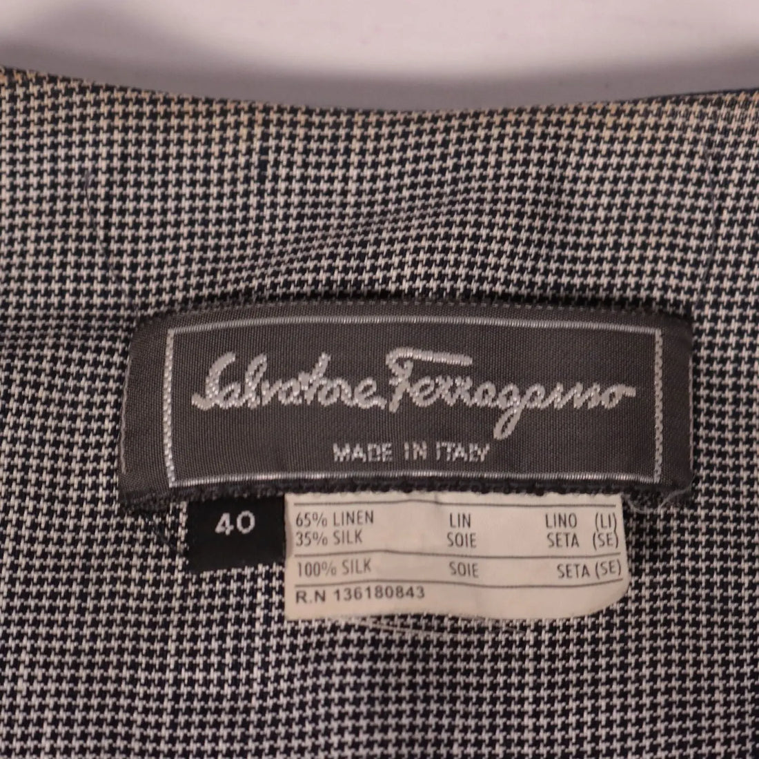 Vintage Salvatore Ferragamo Jacket Flax and Silk Italy 1980s | Clothing & House Linens | Vintage