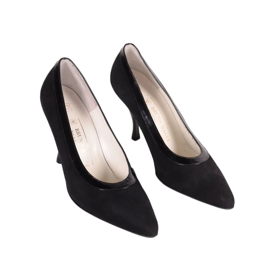 Vintage Bruno Magli Pumps Suede Bologna  Italy 1990s - Size 4,5 | Clothing & House Linens | Vintage