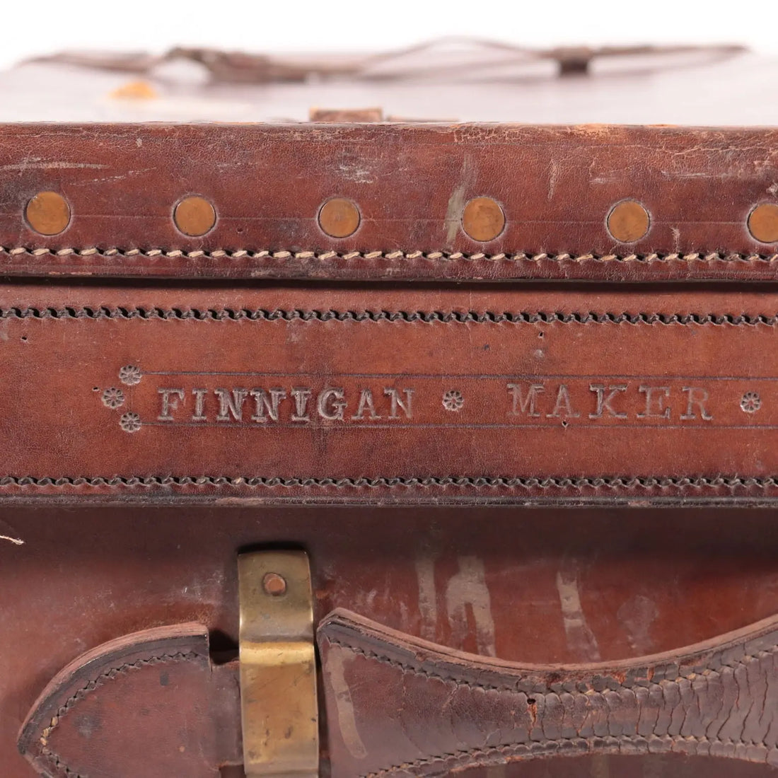Vintage English Leather Trunk England 1920s | Clothing & House Linens | Vintage