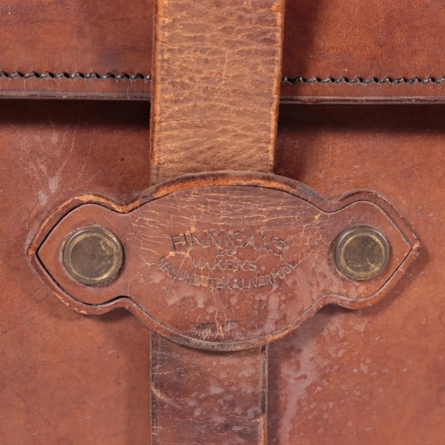Vintage English Leather Trunk England 1920s | Clothing & House Linens | Vintage