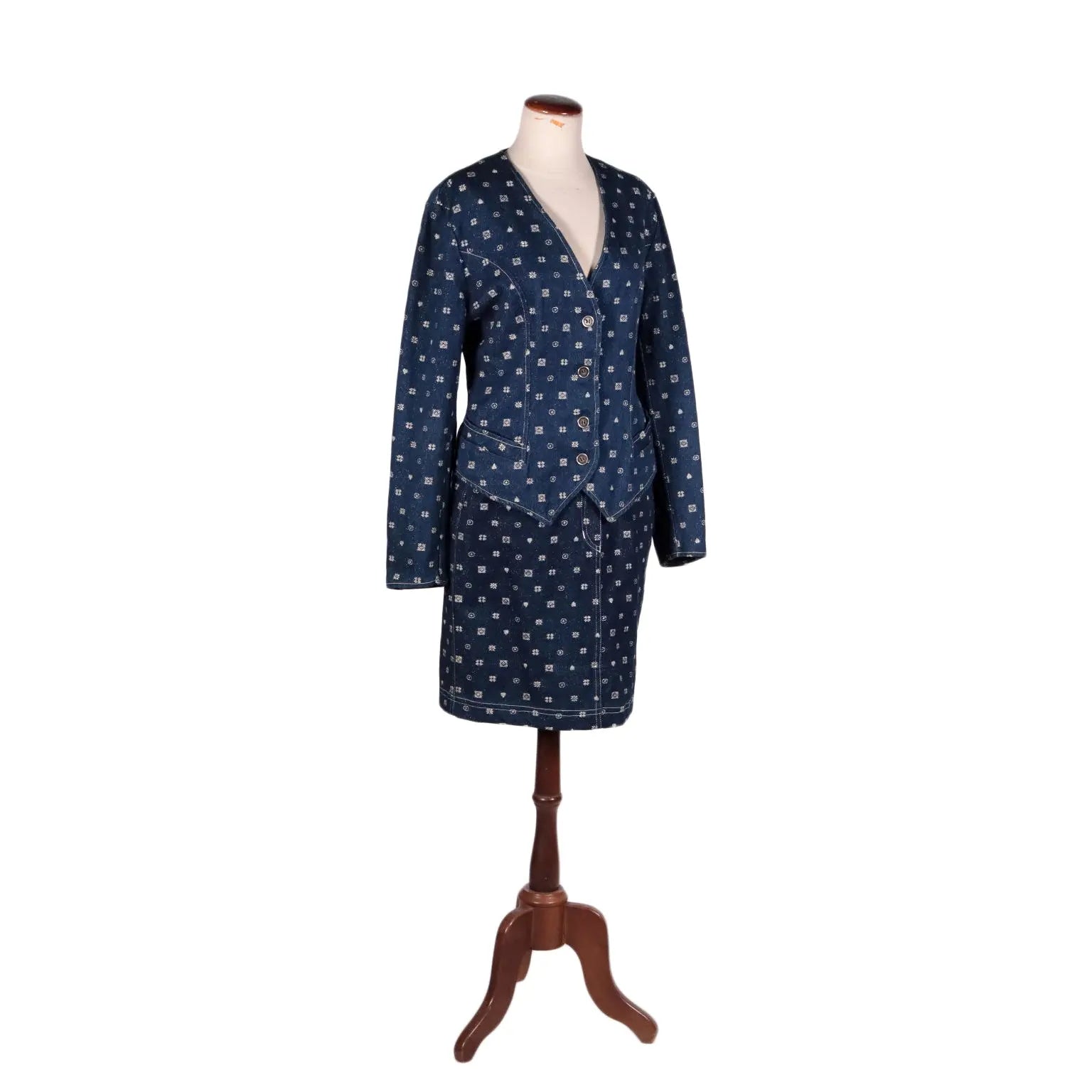 Vinateg Mila Schön Denim Suit Milan Italy 1980s-1990s | Clothing & House Linens | Vintage