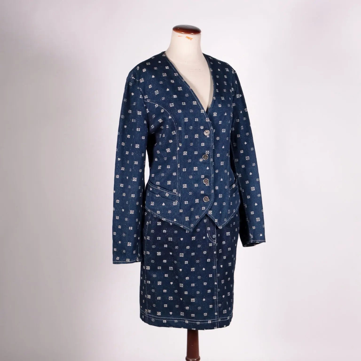 Vinateg Mila Schön Denim Suit Milan Italy 1980s-1990s | Clothing & House Linens | Vintage