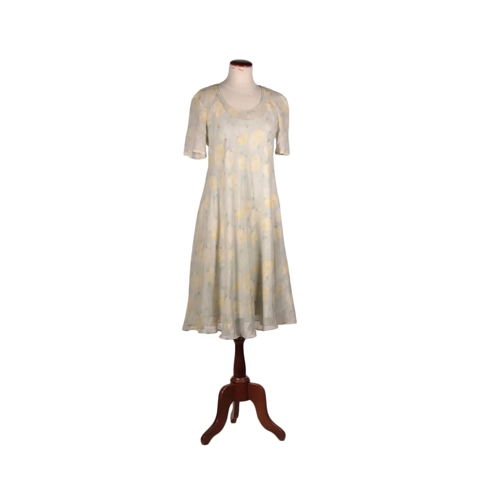 Vintage Les Copains Dress Coloured Silk US Size 12 Italy 1990s - Size UK 10 | Clothing & House Linens | Vintage