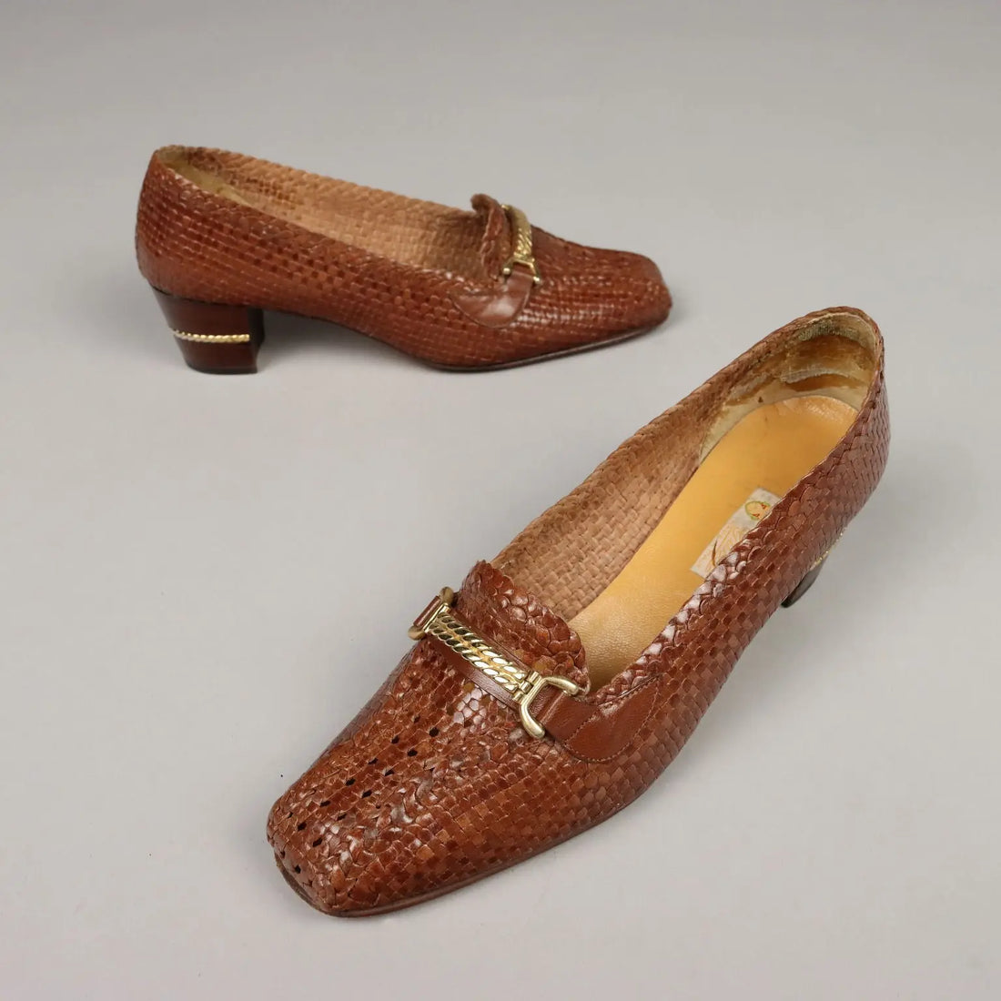 Gucci Shoes Woven Leather US Size N. 8 Italy - N. 6,5 | Clothing & House Linens | Vintage