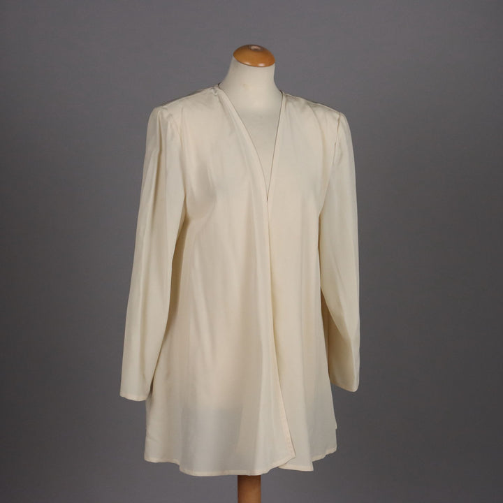 Vintage Jacket by Mila Schön Silk Size 14 Creamy Color Milan 1980s - Size 14 | Clothing & House Linens  Vintage