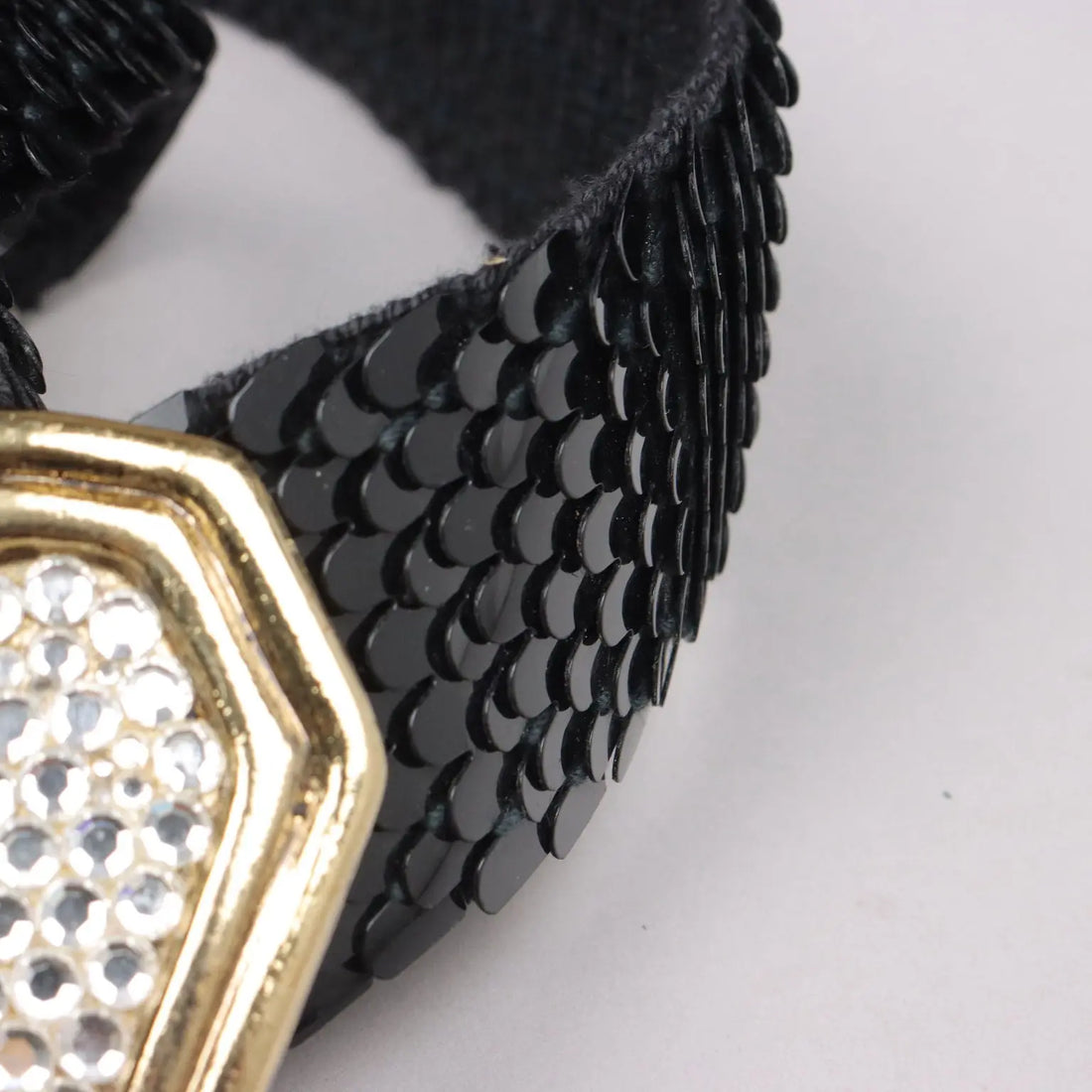Vintage Belt with Heart 1980s Cloth Buckle Elastic Fabric | Clothing & House Linens | Vintage