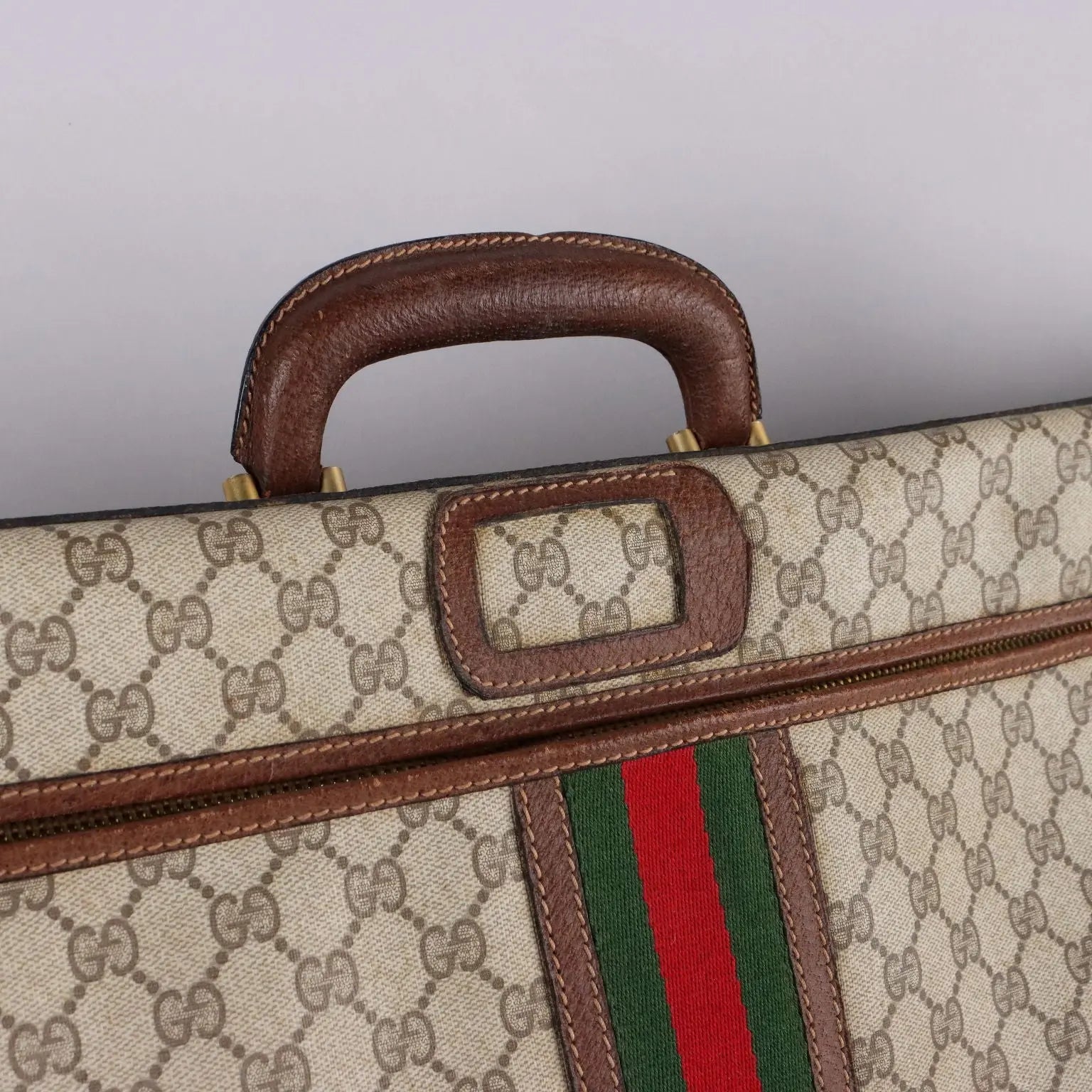 Vintage Gucci Boot Case Monogram Canvas Leather Collectable | Clothing & House Linens | Vintage
