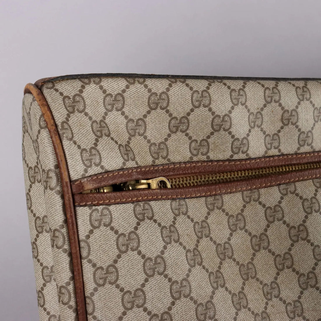 Vintage Gucci Boot Case Monogram Canvas Leather Collectable | Clothing & House Linens | Vintage