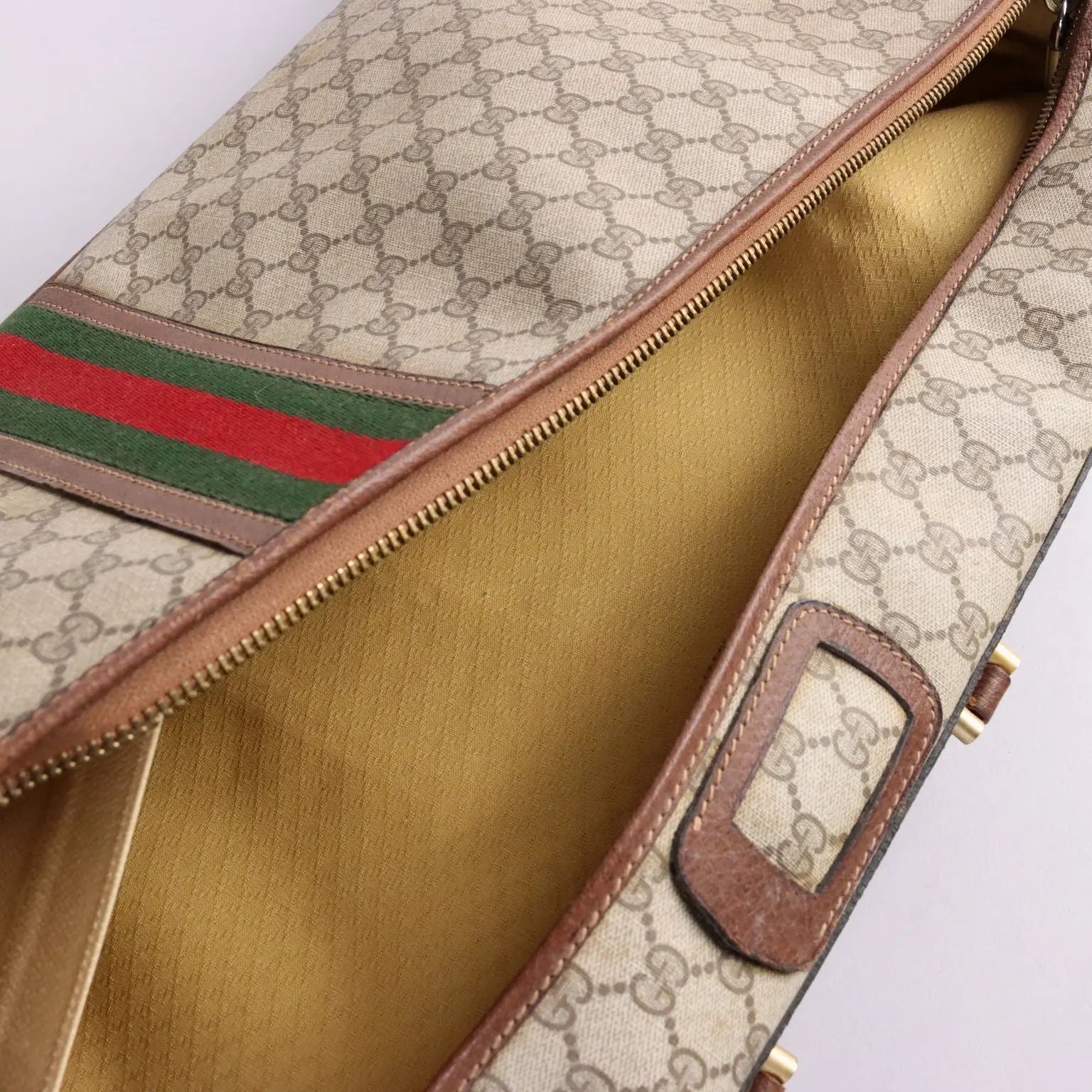 Vintage Gucci Boot Case Monogram Canvas Leather Collectable | Clothing & House Linens | Vintage
