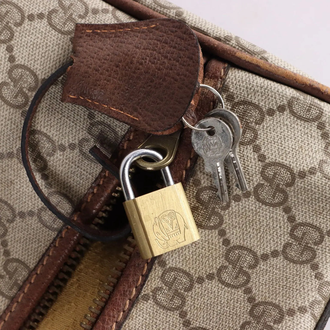 Vintage Gucci Boot Case Monogram Canvas Leather Collectable | Clothing & House Linens | Vintage