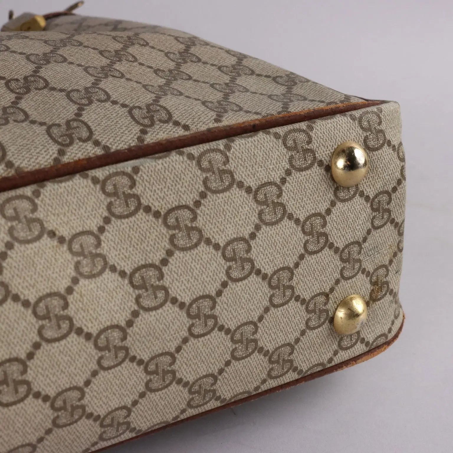 Vintage Gucci Boot Case Monogram Canvas Leather Collectable | Clothing & House Linens | Vintage