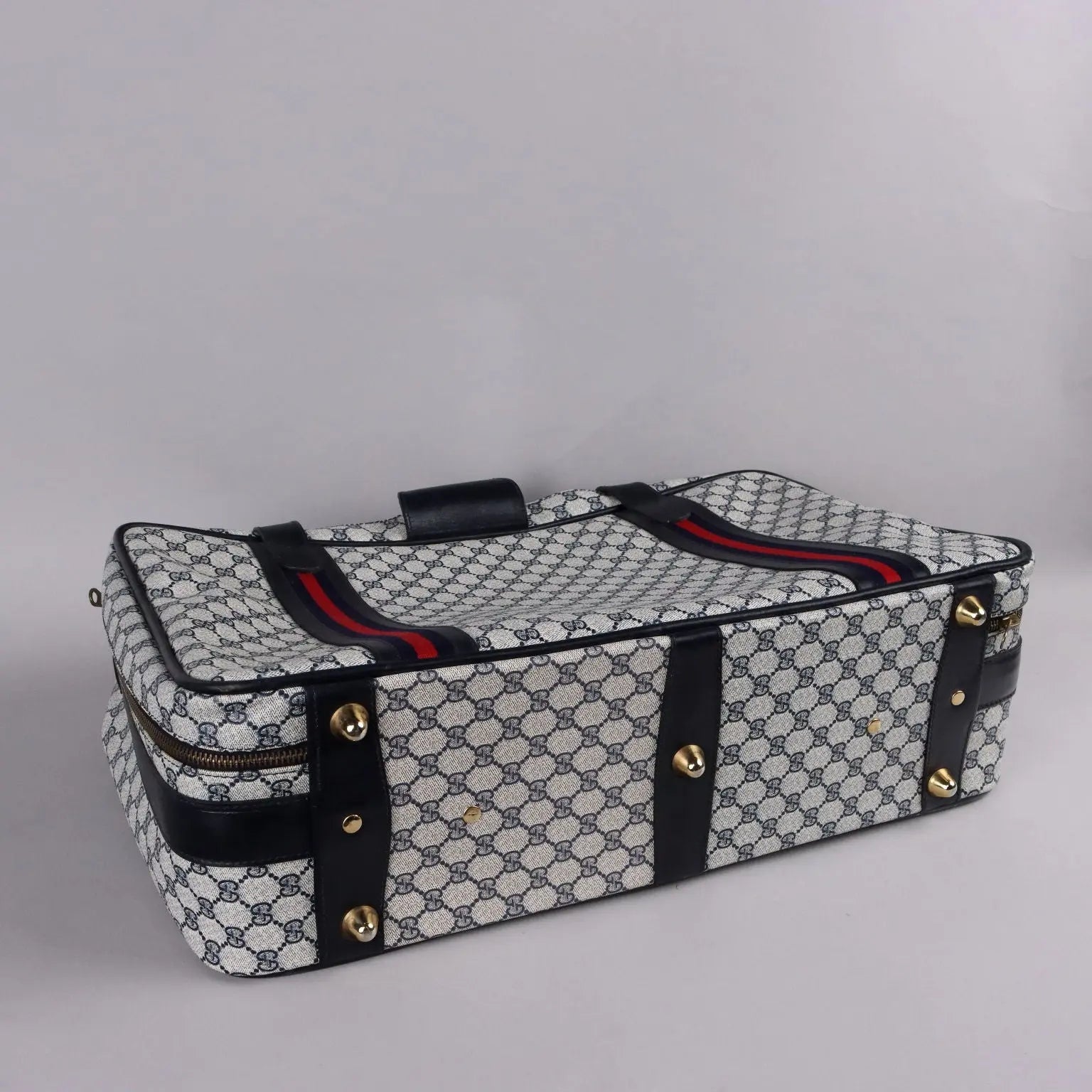Vintage 1950s Gucci Suitcase Monogram Canvas Leather Collectable | Clothing & House Linens | Vintage