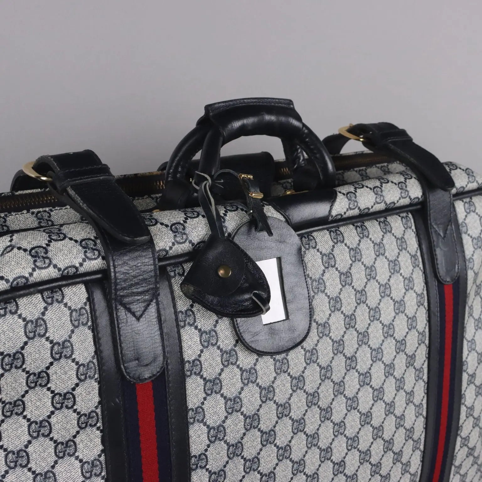 Vintage 1950s Gucci Suitcase Monogram Canvas Leather Collectable | Clothing & House Linens | Vintage