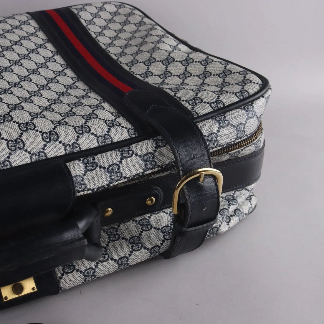 Vintage 1950s Gucci Suitcase Monogram Canvas Leather Collectable | Clothing & House Linens | Vintage