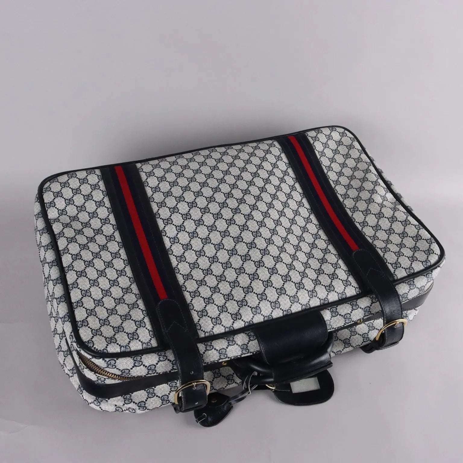 Vintage 1950s Gucci Suitcase Monogram Canvas Leather Collectable | Clothing & House Linens | Vintage