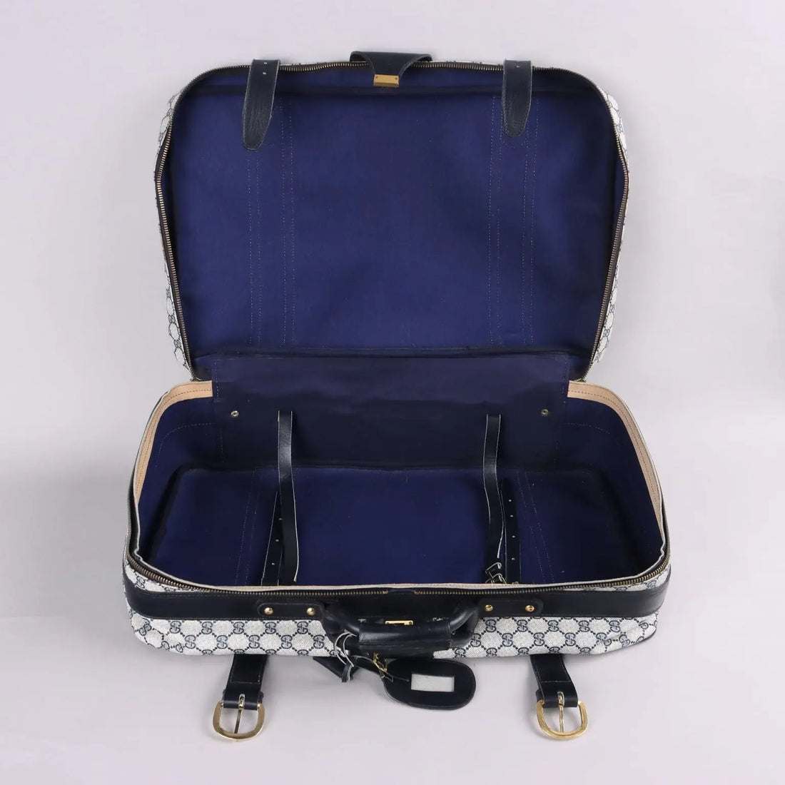 Vintage 1950s Gucci Suitcase Monogram Canvas Leather Collectable | Clothing & House Linens | Vintage