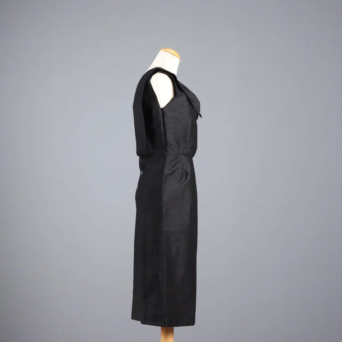 Biki Vintage Dress Silk Shantung UK Size 12 Italy 1950s - UK Size 12 | Clothing & House Linens | Vintage